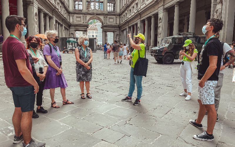 Passeio a pé por Florença e Galeria Uffizi